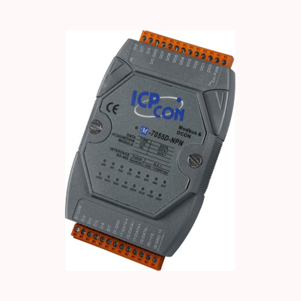 Icp Das RS-485 Remote I/O Module, M-7055D-NPN M-7055D-NPN